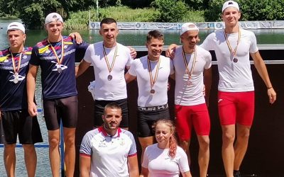 Medalii pentru sportivii de la CSM Pitești la Campionatul Național Kaiac-Canoe de Viteză Juniori I