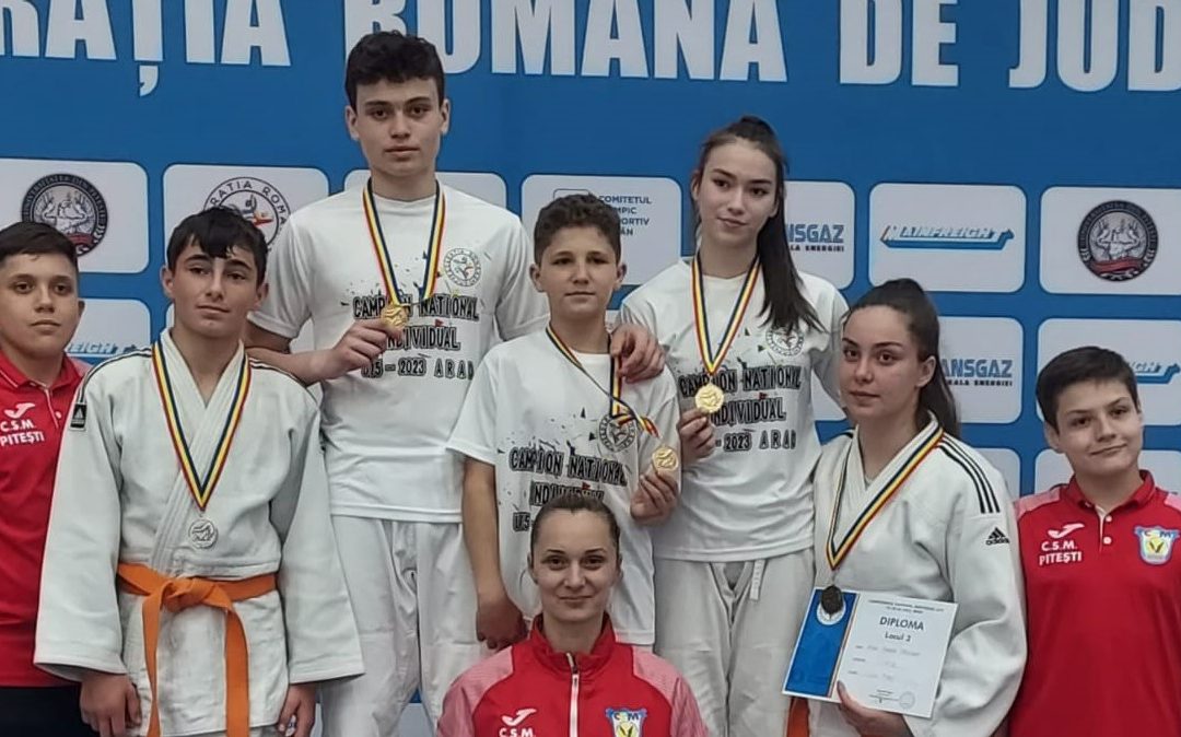 Șapte medalii pentru sportivii de la CSM Pitești la Campionatul Național de Judo